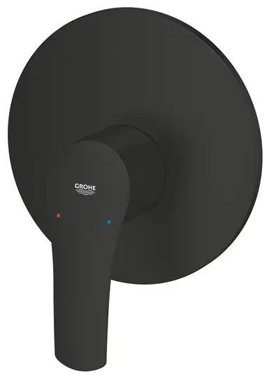 Baterie dus incastrata Grohe Eurosmart negru mat fara corp ingropat