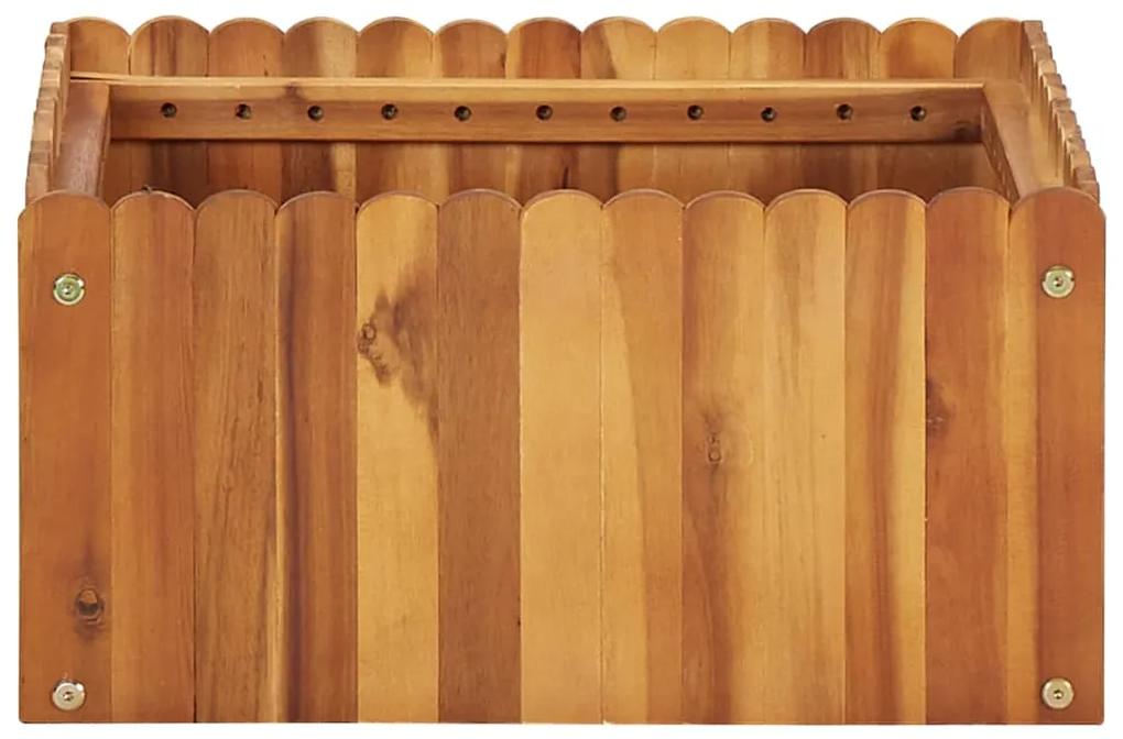 Strat inaltat de gradina, 50 x 50 x 25 cm, lemn masiv de acacia 1, 50 x 50 x 25 cm