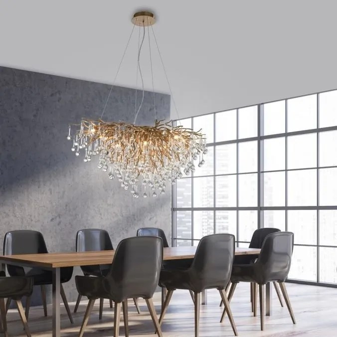 Lustra suspendata design magnific ICICLE alama antic, 50x100cm