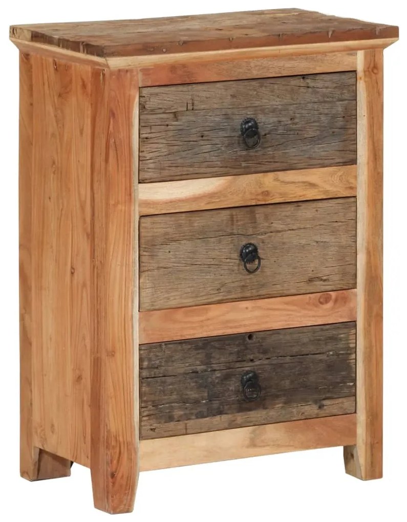 vidaXL Dulap lateral, 55x33x75 cm, lemn masiv de acacia