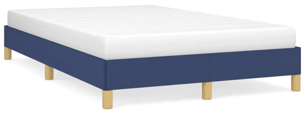 379495 vidaXL Cadru de pat, albastru, 120x190 cm, material textil