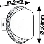 Rabalux 5049 - Aplică perete LED CAPRIANA LED/6W/230V
