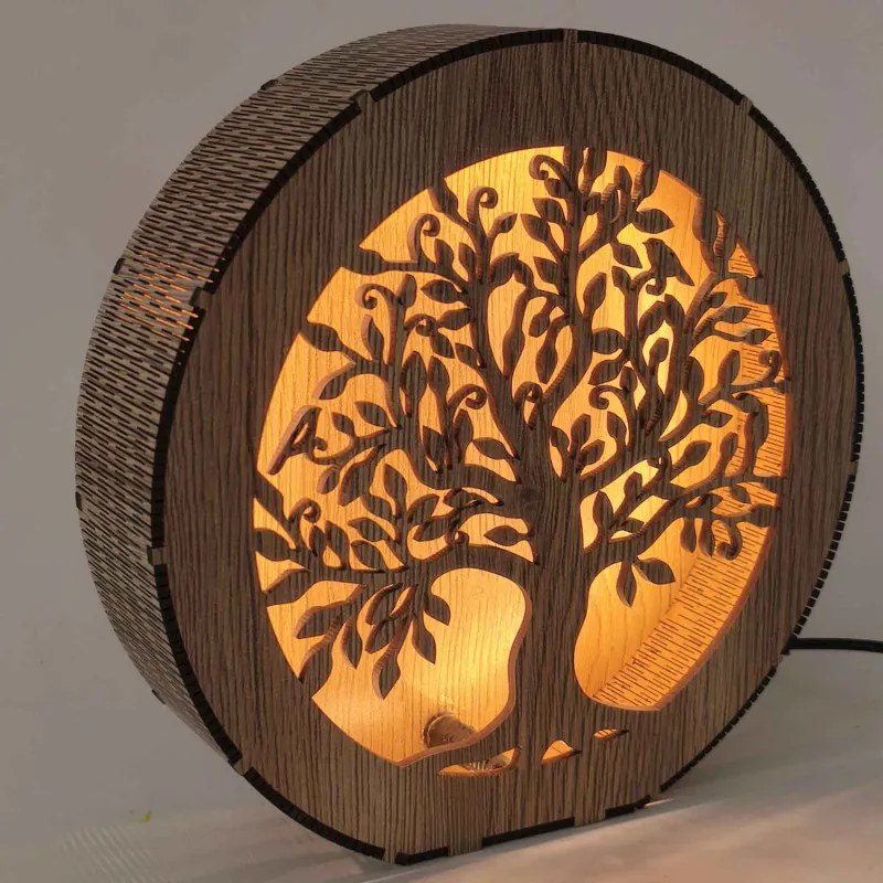 SENTOP | Arborele Vieții – lampă din lemn cu iluminare LED | RUIF