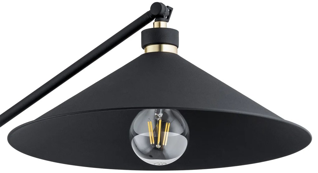 Lampadar de podea reglabil stil industial NASHVILLE negru