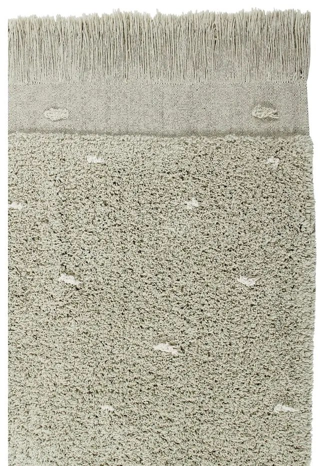 Covor verde deschis lavabil/țesut manual din bumbac 140x200 cm Woods Symphony Olive – Lorena Canals