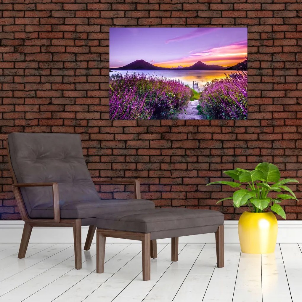 Tablou cu lac (90x60 cm)
