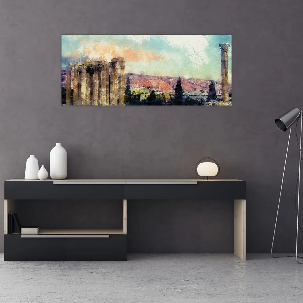 Tablou - Acropole, Atena, Grecia (120x50 cm)
