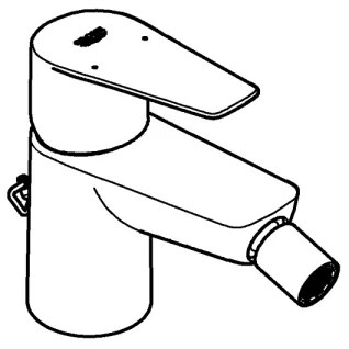GROHE 23332001 - Baterie pentru bideu BAUEDGE, mărime S, crom lucios