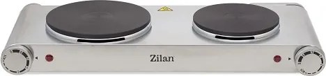 Plita electrica inox ZILAN ZLN0542, 58x33 cm, 2 ochiuri, 2250W