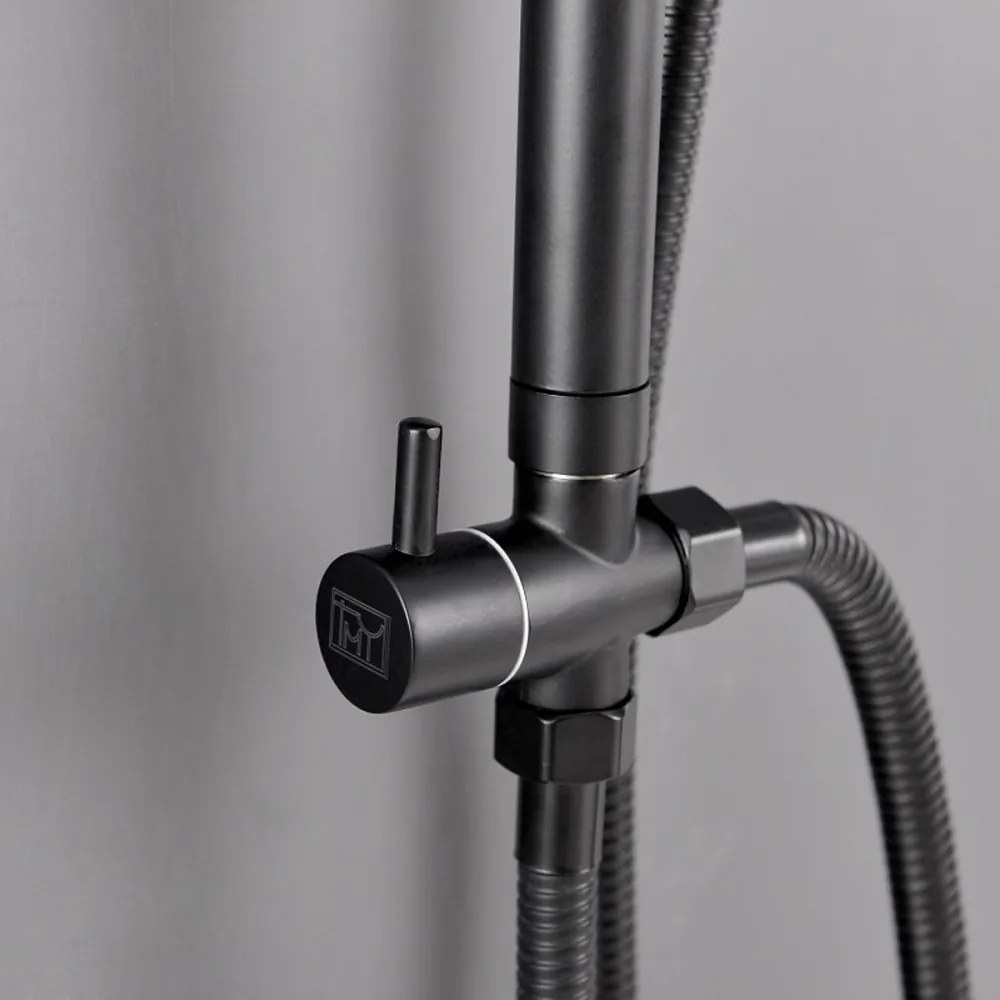 Set de duș Altar Black fără baterie