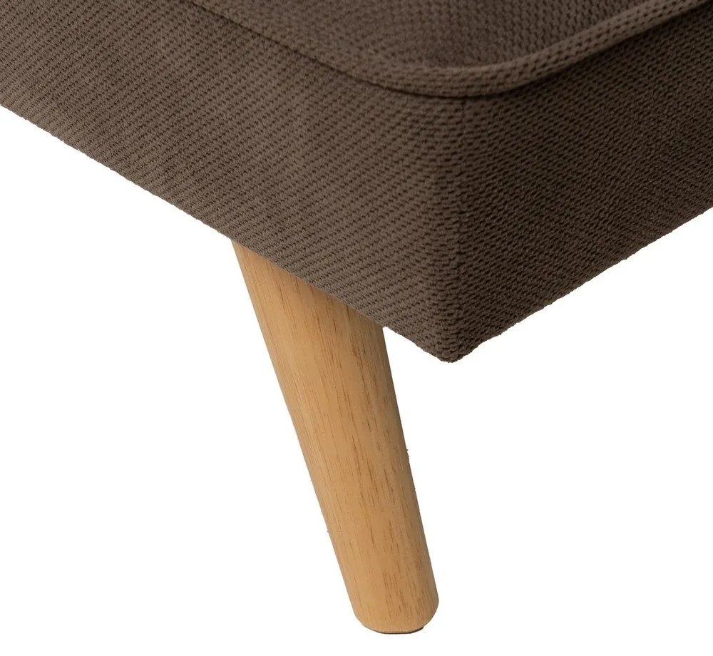 Canapea maro extensibilă cu tapițerie din chenille 175 cm – Ixia