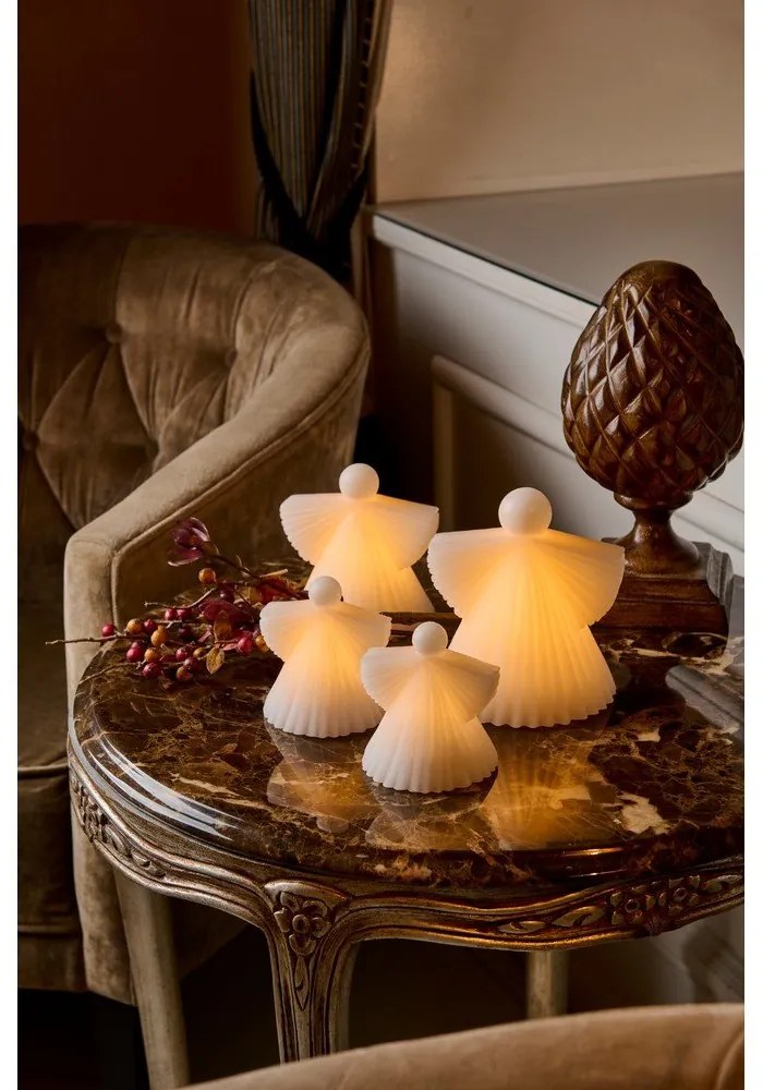 Decorațiuni luminoase albe 2 buc. ø 9 cm Asta – Sirius