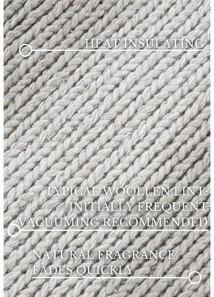 Covor alb țesut manual din lână 60x90 cm Francois – Villeroy&amp;Boch