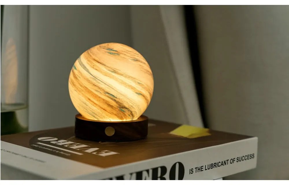 Decorațiune luminoasă maro/în culoare naturală închisă cu USB ø 8 cm Polar Cloud – Gingko