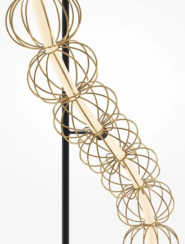 Lampadar LED design decorativ Golden Cage