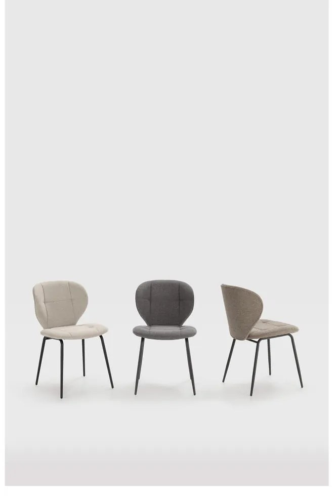 Scaune de dining bej 2 buc. Maori – Marckeric