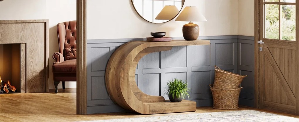 MAM12 - Masa Consola, 110 cm, masuta hol, living, dining, dormitor - Maro