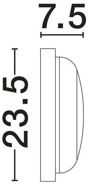 Mini Aplica LED exterior de perete/tavan, IP65, REO negru