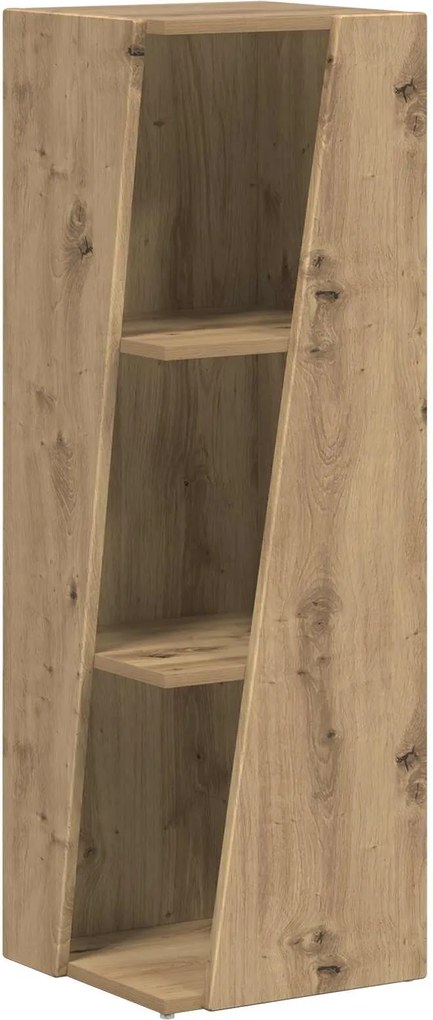 vidaXL Raft lateral Stejar Artizanal 33 x 32 x 100,5 cm Lemn compozit