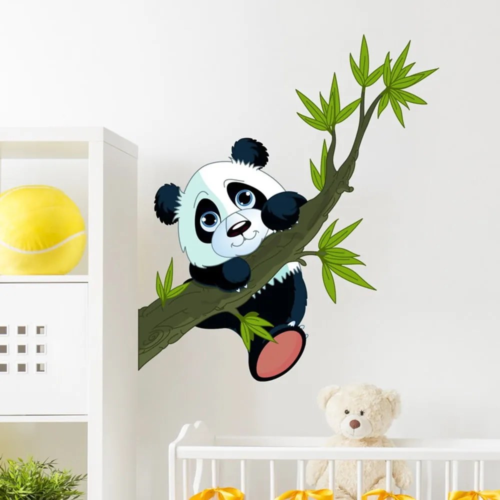 Autocolant pentru perete Ambiance Panda On Branches