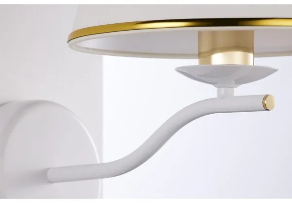 Jupiter 2086 - Aplica de perete SAMBA 1xE27/15W/230V alb/auriu