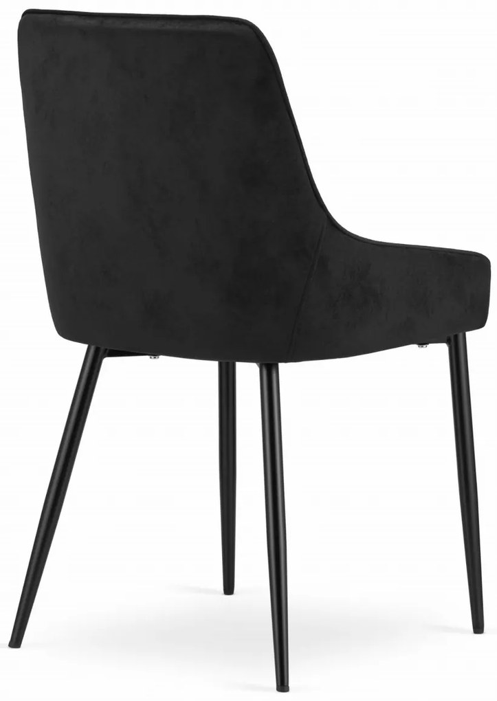 Scaun catifea MONZA negru