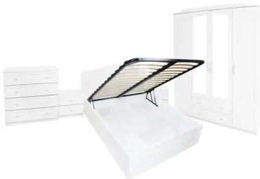 Dormitor Sara cu pat 140x200 cm cu somiera rabatabila