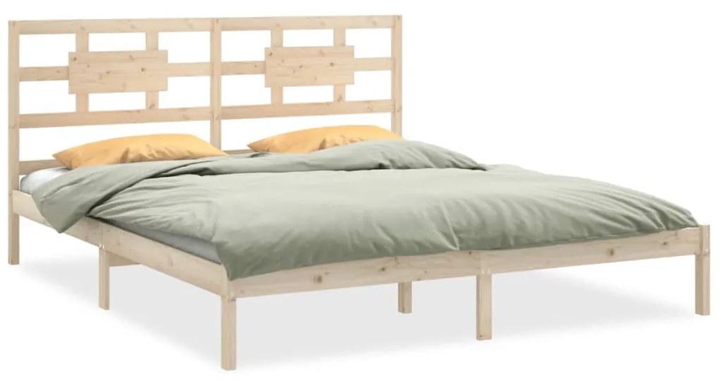 3105685 vidaXL Cadru de pat, 200x200 cm, lemn masiv