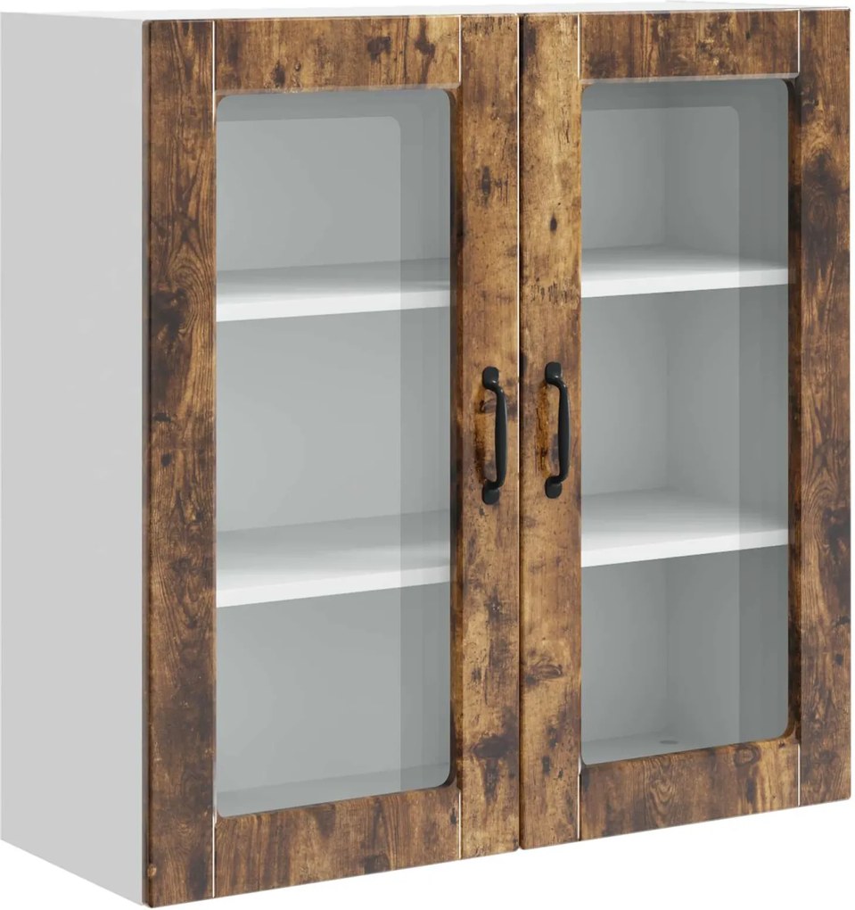 vidaXL Dulap de bucătărie Stejar fumuriu 80 x 31 x 80 cm Lemn compozit