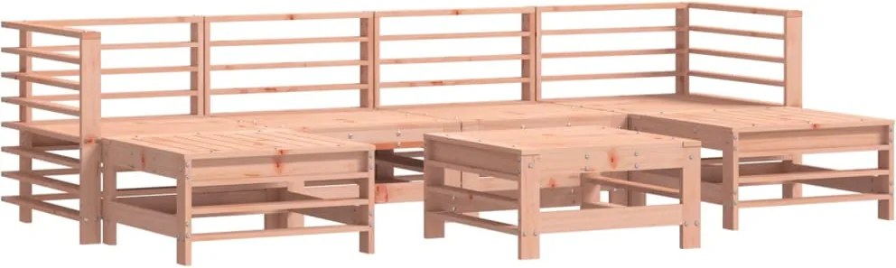 vidaXL Set mobilier de grădină, 7 piese, lemn masiv douglas