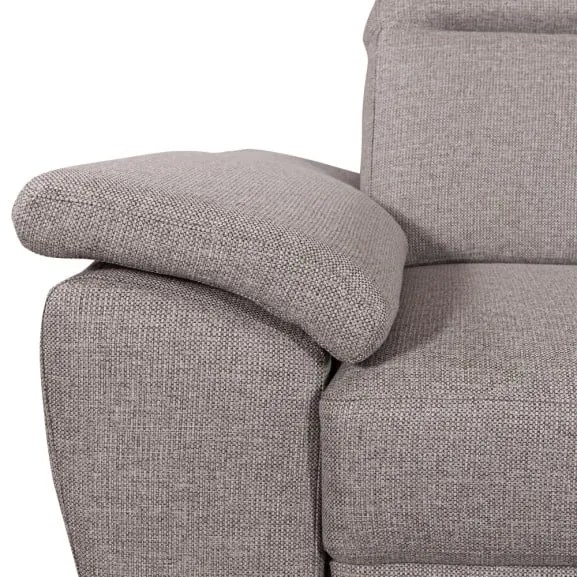 Coltar Extensibil Cu Insula Dreapta Dax, 5 Locuri, Lada De Depozitare, Gri, 299 Cm