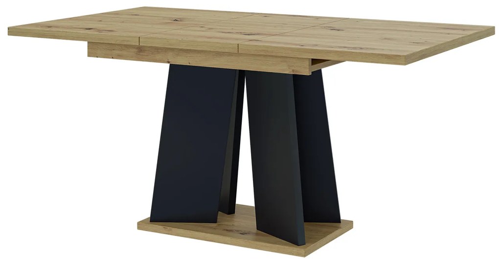 Masă de sufragerie Mulnu (artisan + Negru) (pentru 4 până la 6 persoane). 1055223