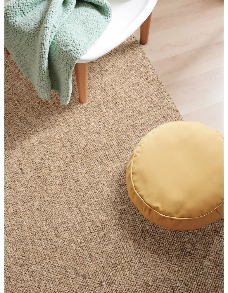 Covor maro deschis lavabil 200x290 cm Rocco Caramel – Elle Decoration