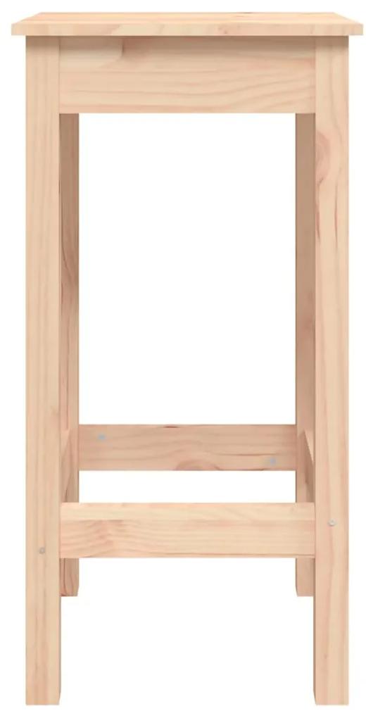 Scaune de bar, 2 buc., 40x40x78 cm, lemn masiv de pin 2, Maro, 40 x 40 x 78 cm, without backrest