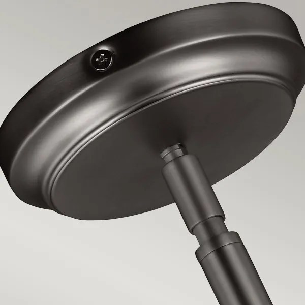 Lustră pe tijă Feiss FE-HOBSON-P-M-SN HOBSON 1xE27/60W/230V argintiu