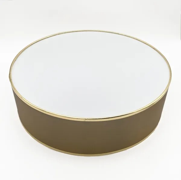 Plafonieră SIRJA 2xE27/15W/230V Ø 45 cm maro/auriu