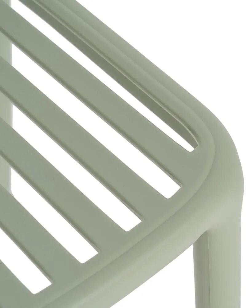 Scaun de dining verde din plastic Alia – Ixia