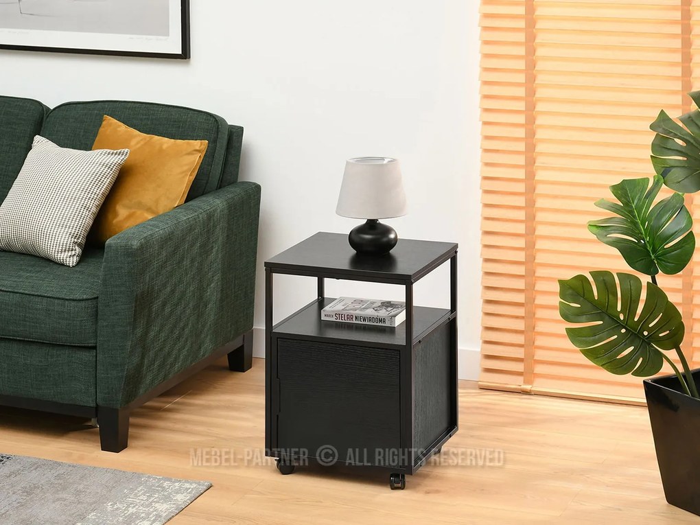 Dulap Adlo (lemn negru + negru). Promo -7%. 1111797