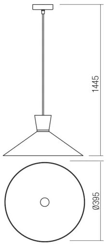 Redo 01-1461 - Lustră pe cablu KIMONO 1xE27/42W/230V de cupru