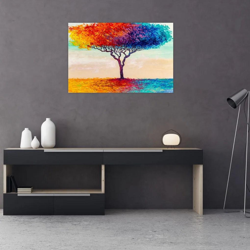 Tablou cu pom pictat (90x60 cm)