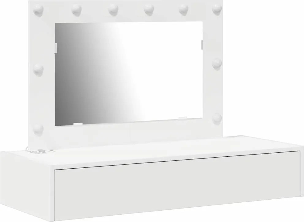 vidaXL Masă de Machiaj cu sertar Alb 100 x 40 x 70 cm Lemn compozit