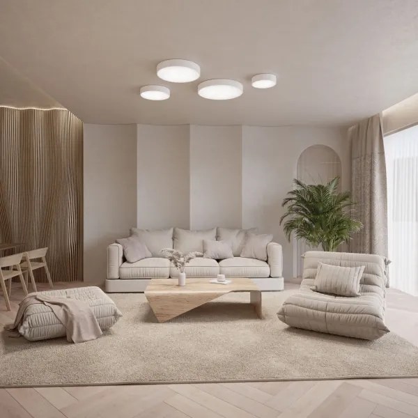 Plafonieră LED CLEO 24W 230V 3000K, Ø 30 cm, alb