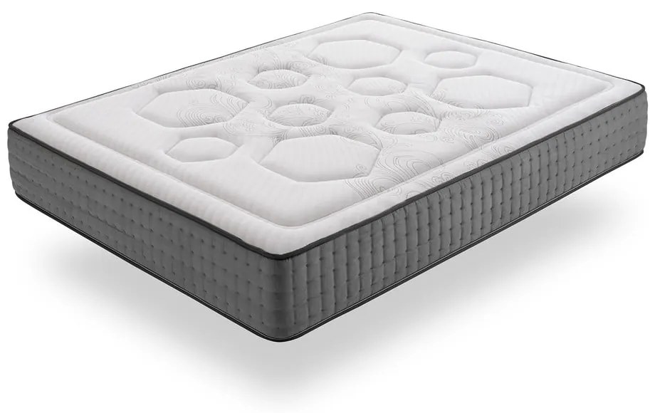 Saltea fermă/mediu-fermă cu arcuri reversibilă 120x200 cm Hexacare Bagged Springs – Moonia