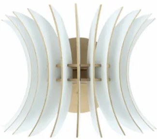 Aplica de Perete 206-WB, Soclu E27, Max 45 - 60W, Culoare Alb