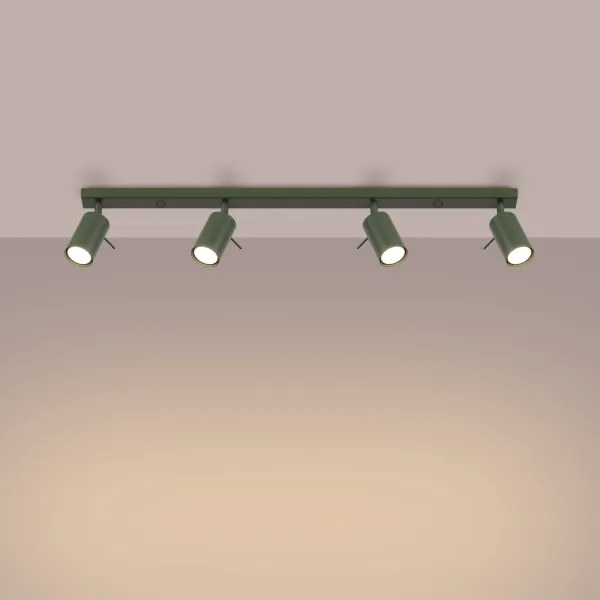 Spot Sollux SL.1504 RING 4xGU10/10W/230V verde