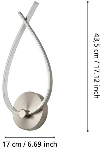 Aplică LED PALOZZA LED/10W/230V Eglo 98889