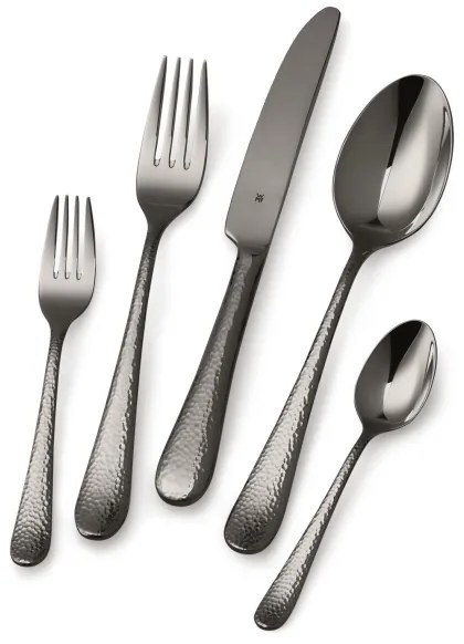 Set de tacâmuri din oțel inoxidabil WMF SITELLO 30 buc. negru