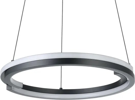 Eglo 901822 - Lustră LED reglabilă pe cablu MEZZOMONTE 2xLED/20W/230V negru + telecomandă