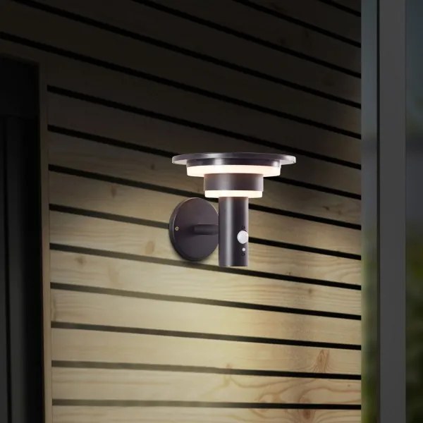 Aplică LED solară cu senzor Brilliant GARVINA LED/3W/3,7V IP44