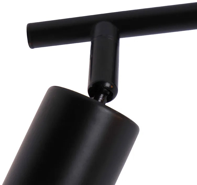 Spotlight modern negru cu 2 lumini reglabile - Facil